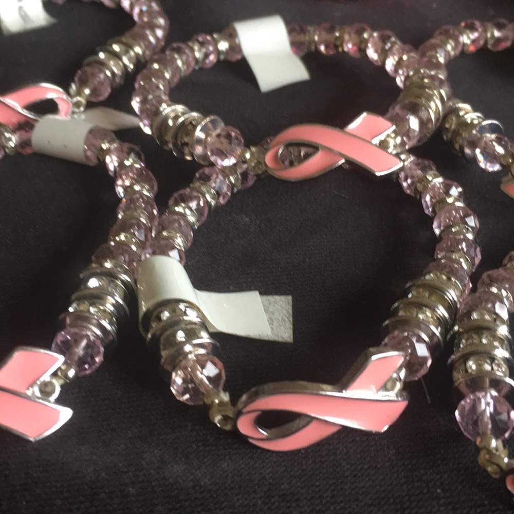 Pink Ribbon Bracelets - Picture 2 of 2